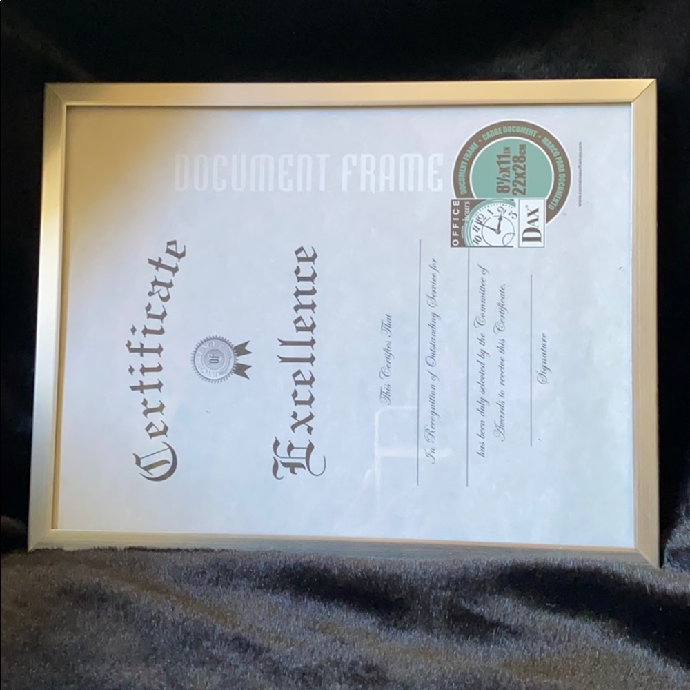 🆕 Certificate/Document Frame